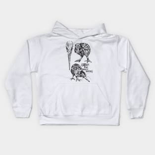 Kiwi Bird Anatomy Kids Hoodie